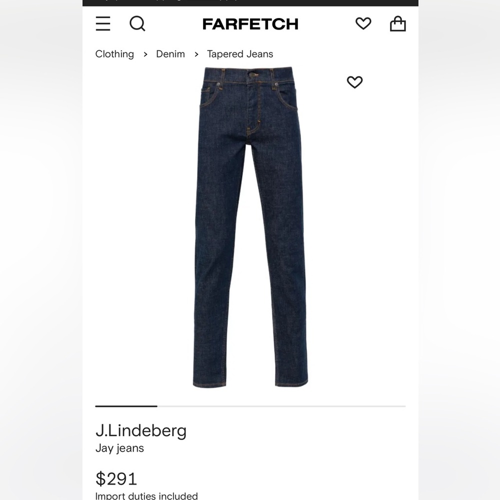 J. Lindeberg Jay Jeans, perfect condition